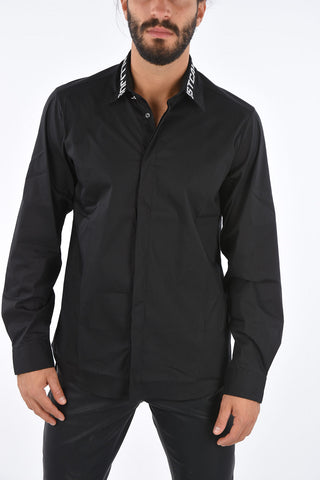 Spread Shirt with Jewel Botton