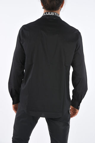 Spread Shirt with Jewel Botton
