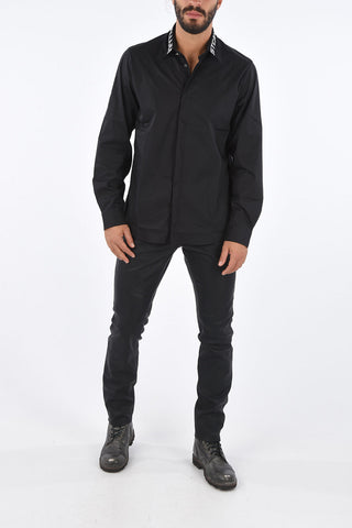 Spread Shirt with Jewel Botton