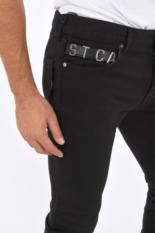 Regular Fit Jeans with Jewel Application 17cm