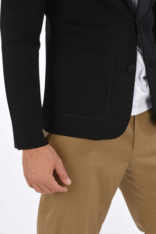 Two Button Slim Fit Shawl Lapel Blazer
