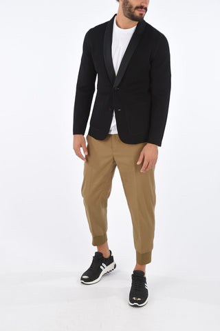 Two Button Slim Fit Shawl Lapel Blazer