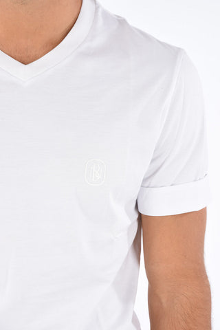 Logo Embroidered Slim Fit T-Shirt