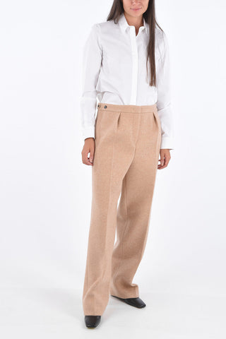 Jetted Pocket Single Pleated LIENN Palazzo Pants