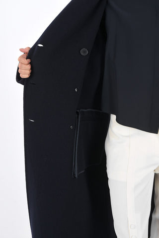 Wool and Cashmere LUCIEN Double Breasted Coat