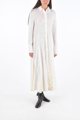 Stretchy Wool Shirt Dress