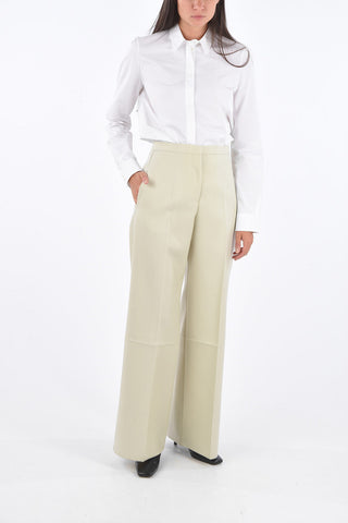 Pantaloni Wide LEONE in Twill