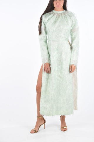Double Side Split LOBBY Fringed Dress