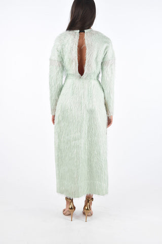 Double Side Split LOBBY Fringed Dress