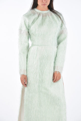 Double Side Split LOBBY Fringed Dress