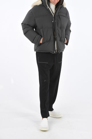 Piumino SHORT ARCTIC PARKA con Cappuccio in Shearling