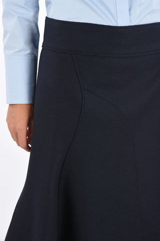 Virgin Wool Flared LAY Wrap Skirt