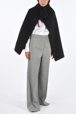 Cashmere LABRIE Cape with Neck Button Fastening