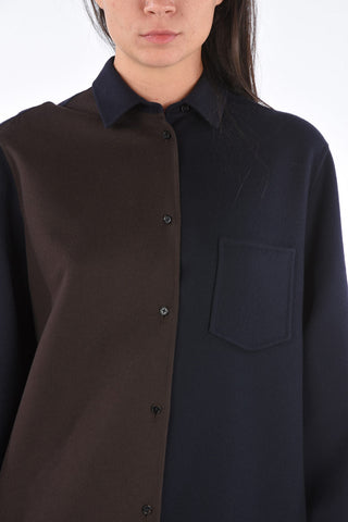 Two Tone Cashmere LANCE Shirt Dress