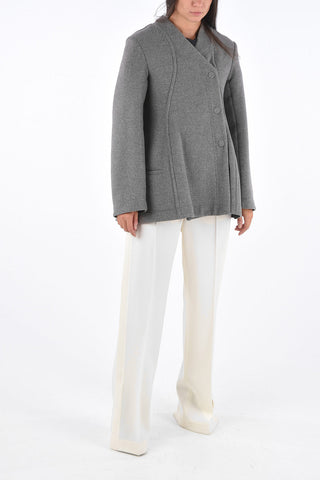 Shetland Wool LERNER Coat with Destructured Fastening