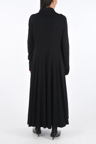 Stretchy Wool Long Dress