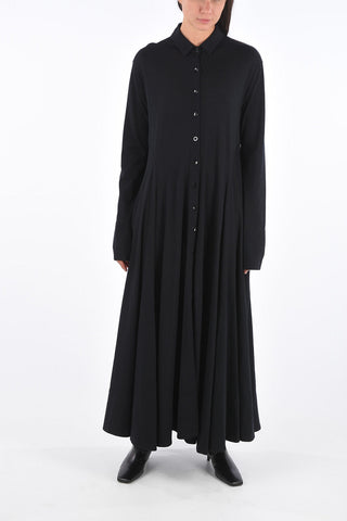Stretchy Wool Long Dress