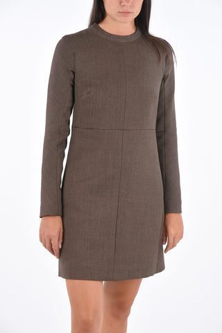 Vestito A-Line LUIZY in Tweed con Cuciture a Vista