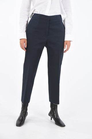 Pantaloni Crop LANG in Twill di Cotone