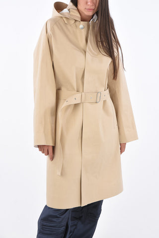 MACKINTOSH Impermeabile Lungo con Cappuccio e Cintura