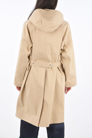 MACKINTOSH Impermeabile Lungo con Cappuccio e Cintura