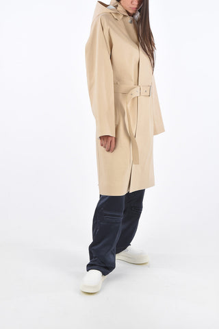 MACKINTOSH Impermeabile Lungo con Cappuccio e Cintura