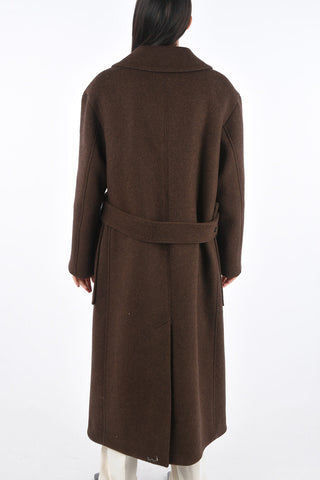 Virgin Wool Belted LAB SPORT Maxi Coat