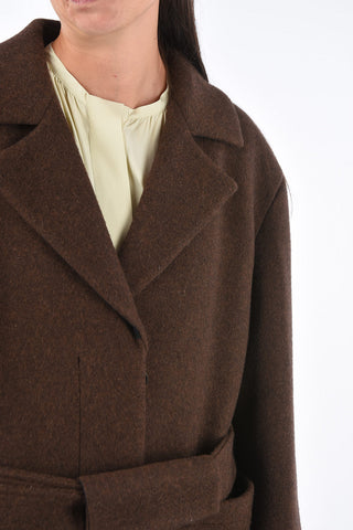 Virgin Wool Belted LAB SPORT Maxi Coat