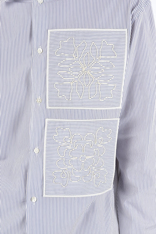 Striped Shirt LUCIA with Embroideries