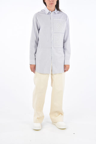 Striped Shirt LUCIA with Embroideries