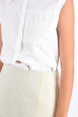 Vestito Chemisier LYRIC con Applicazione Removibile in Lana