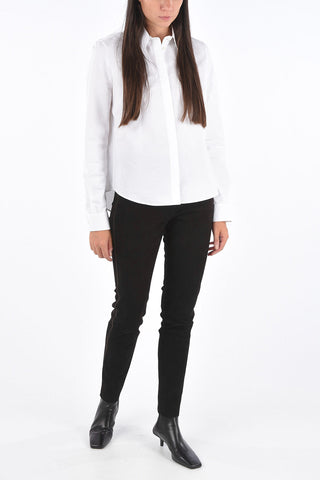 Suede Elastic Waist Band L-GLIDE Skinny Pants