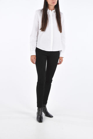 Suede Elastic Waist Band L-GLIDE Skinny Pants