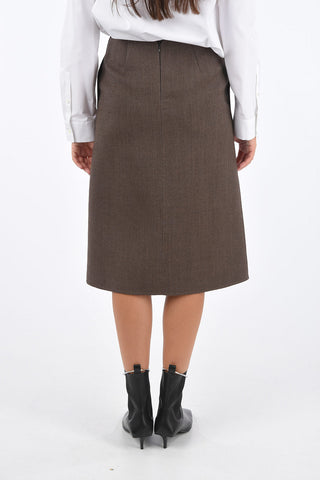 Front Split Pencil Skirt