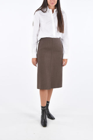 Front Split Pencil Skirt