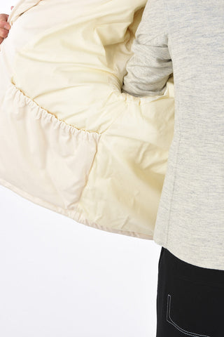 Down Jacket with Shearling Collar