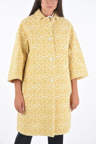 Jetted Pocket LACY Damask Coat