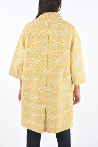 Jetted Pocket LACY Damask Coat