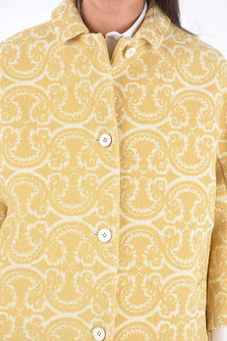 Jetted Pocket LACY Damask Coat