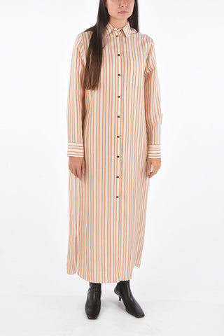 Jetted Pocket Long Sleeve LANCE Shirt-Dress