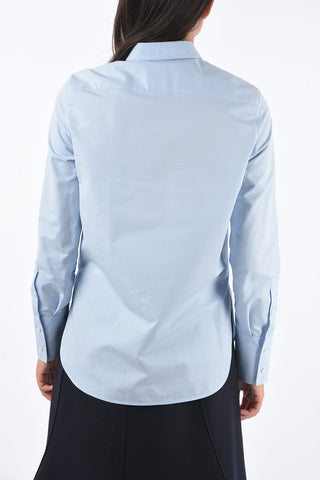 Camicia FRANCESCA in Poplin di Cotone con Abbottonatura Nascosta