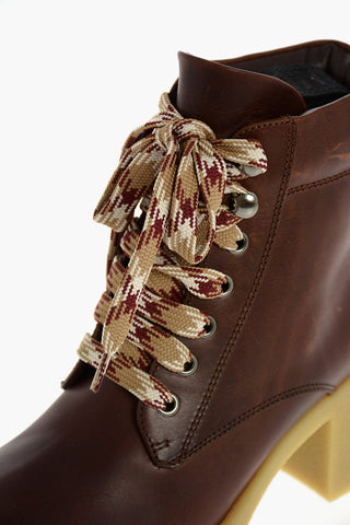 Chunky hiking boots with Crepe sole 6 cm