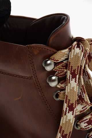 Chunky hiking boots with Crepe sole 6 cm