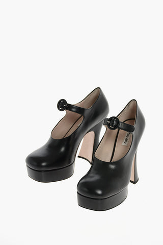 Spool Heel Mary Jane pumps 12 cm