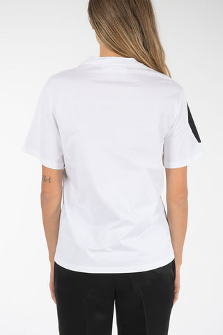 T-shirt girocollo bicolore men's loose fit