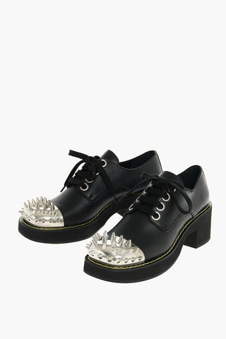 Studded Derby shoes with Heel