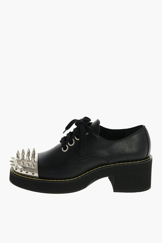 Studded Derby shoes with Heel