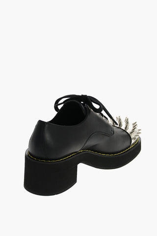 Studded Derby shoes with Heel