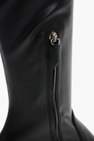 polished leather Over-the-knee boots 8 cm 