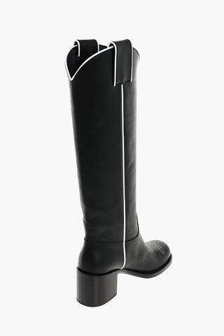 Chunky Heel Knee High Texas Boots 6,5cm